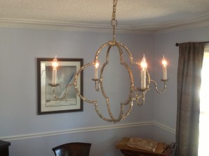 New chandelier for my dining room.