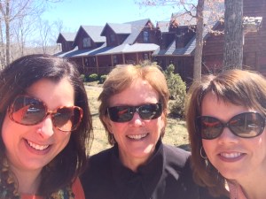 Me, Beth and Mary at our most recent girls weekend at Beth's cabin, "Lazy Bear"
